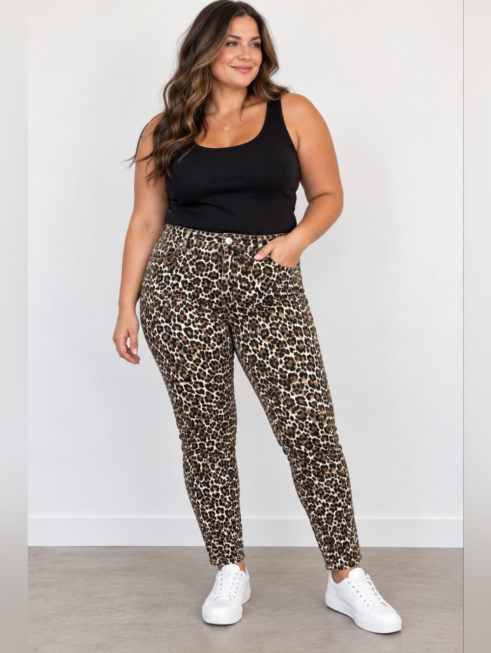 American Eagle Leopard Print Hi-Rise Jegging Women’s 14 Short